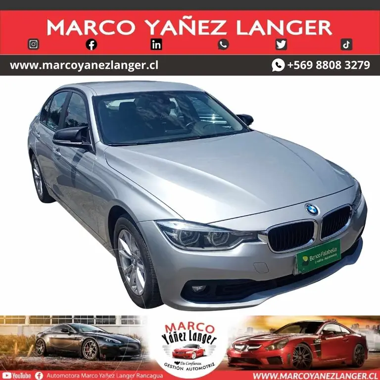 foto BMW Serie 3 316i usado (2016) color Plata precio $15.890.000