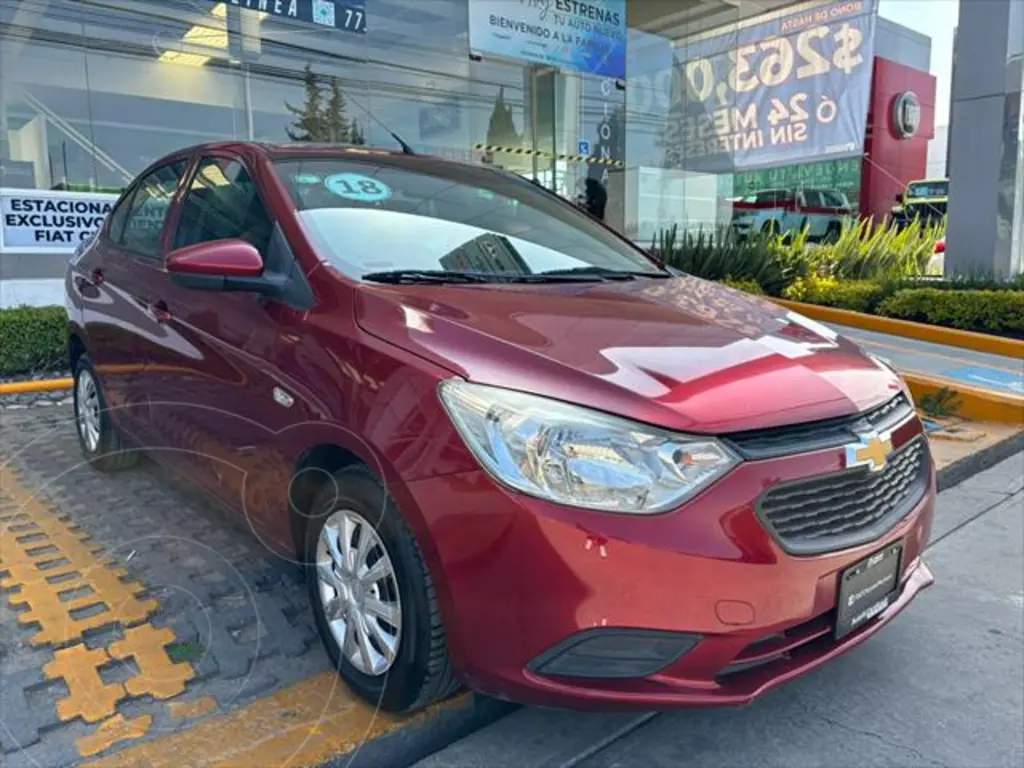 Chevrolet Aveo Ls Aut Usado Color Rojo Precio