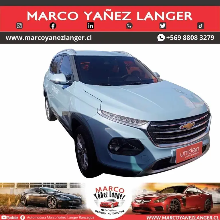 foto Chevrolet Groove 1.5L LT usado (2021) color Celeste precio $9.890.000