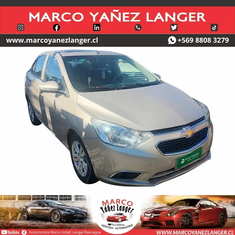 foto Chevrolet Sail 1.5 LT Aut usado (2017) color Gris precio $6.790.000