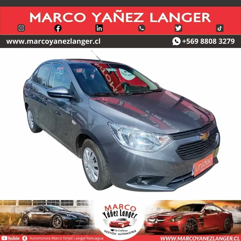 foto Chevrolet Sail 1.5 LS usado (2022) color Gris precio $8.990.000