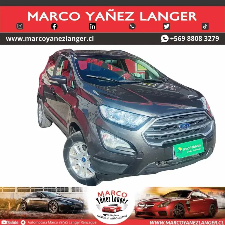 foto Ford Ecosport 1.5L SE Aut usado (2020) color Gris precio $11.390.000