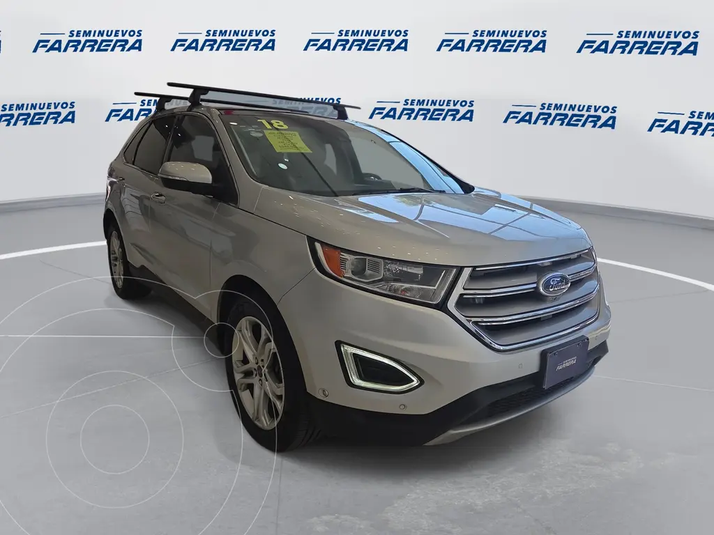 foto Ford Edge Titanium usado (2018) color plateado precio $325,000