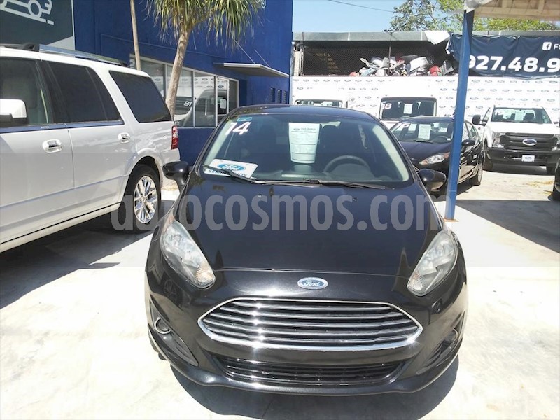 foto Ford Fiesta Sedán 4P S 5VEL 1.6L usado (2014) color Negro precio $108,000