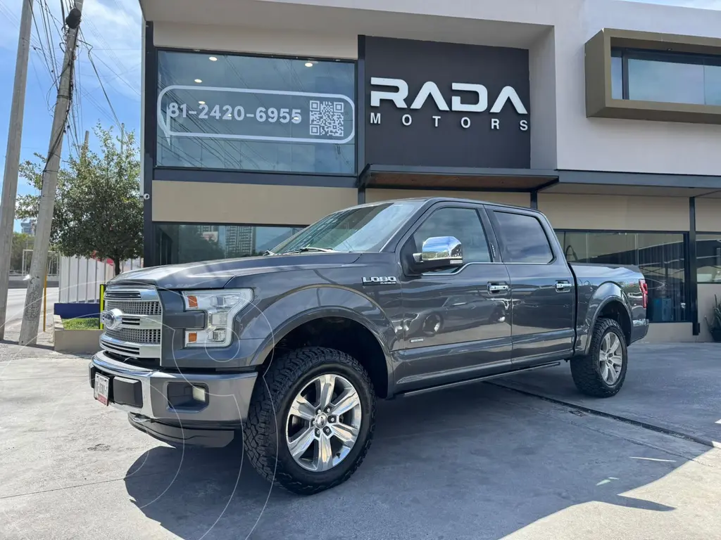 foto Ford Lobo Platinum 4x4 Cabina Doble usado (2015) color Gris precio $459,800