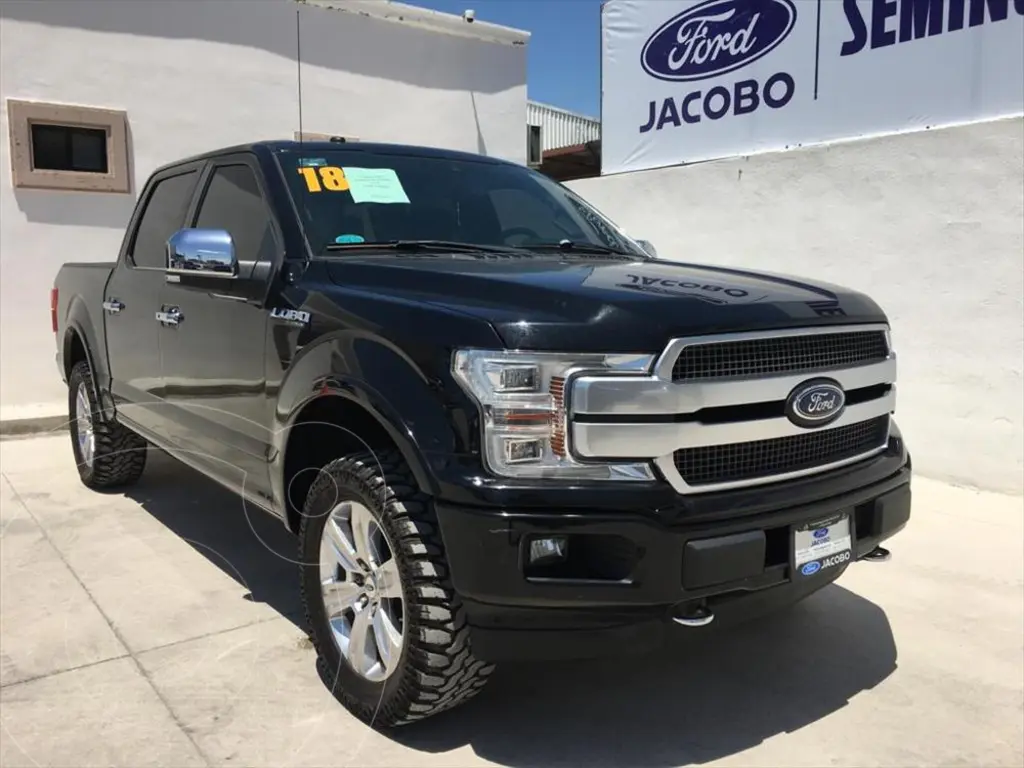 Ford Lobo Doble Cabina Platinum X Usado Color Negro Precio