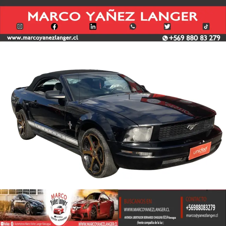 foto Ford Mustang 5.0 GT Aut usado (2007) color Negro precio $15.690.000