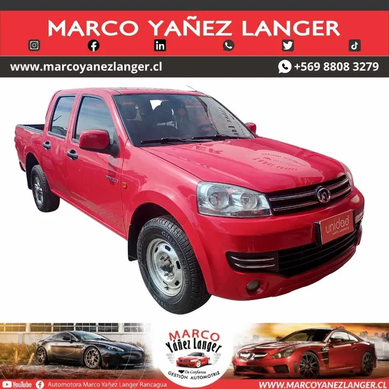foto Great Wall Wingle 5 Gasolina 2.2L Elite usado (2021) color Rojo precio $9.590.000