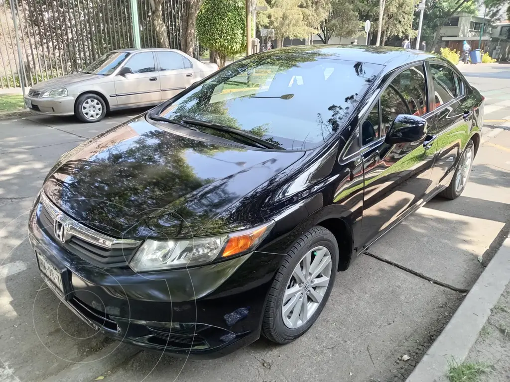 Honda Civic EX 1.7L Aut usado (2012) color Negro precio 160,000