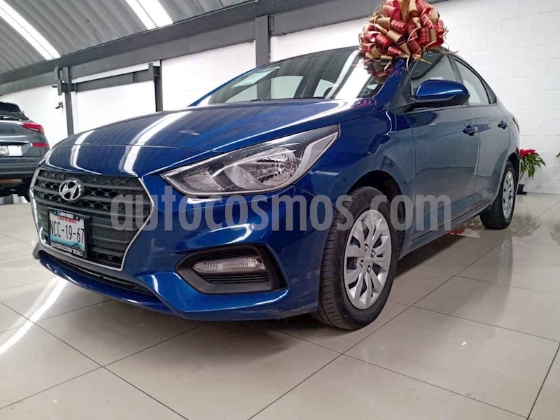 foto Hyundai Accent 4p GL L4/1.6 Aut usado (2018) color Azul precio $197,000