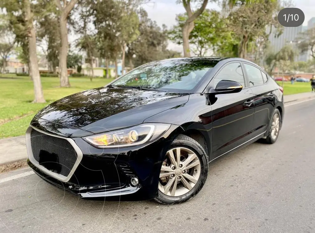 Hyundai Elantra 1.6L GL Comfort usado (2016) color Negro precio u$s13,200