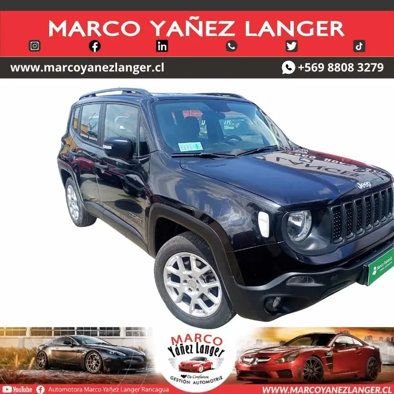 foto Jeep Renegade 1.8L Sport LX usado (2022) color Negro precio $13.590.000