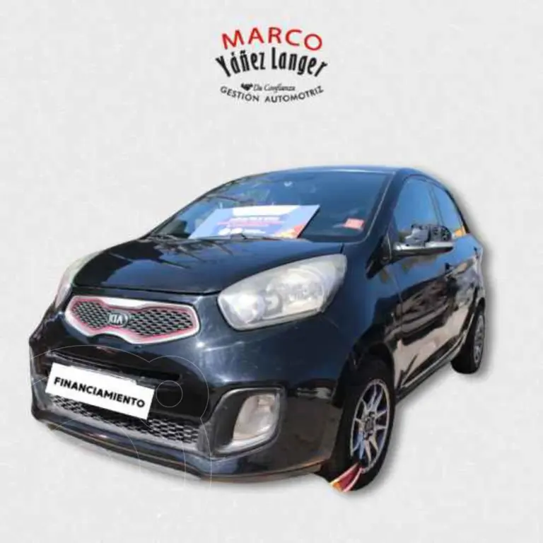 foto Kia Morning 1.2L EX Full usado (2016) color Negro precio $5.490.000