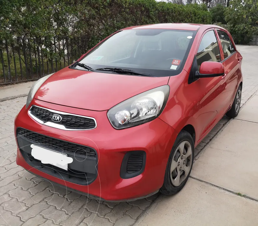 Kia Morning 1.0L usado (2016) color Rojo Cerezo precio $5.350.000