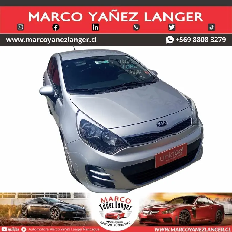 foto Kia Rio 5  1.4L EX usado (2017) color Plata precio $8.490.000