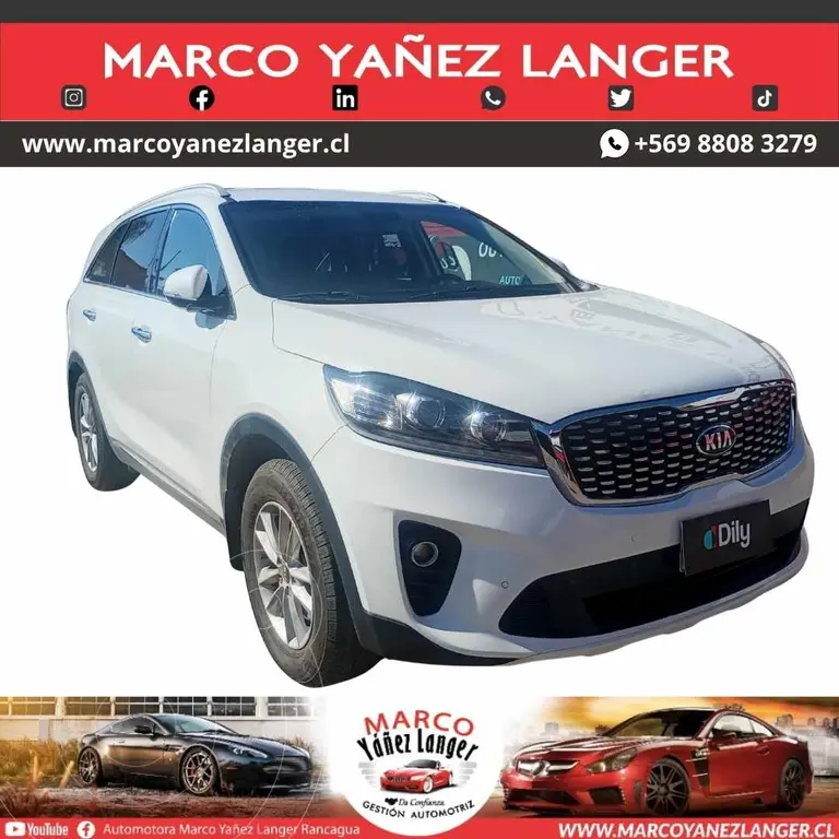 foto Kia Sorento C 2.2L DSL 4x2 usado (2018) color Blanco precio $17.390.000