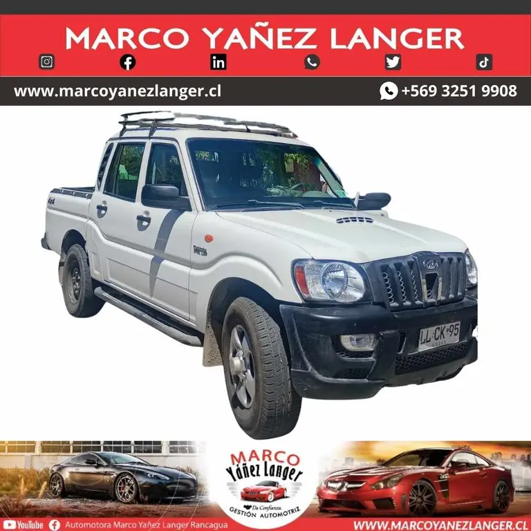 foto Mahindra Pik Up 2.2L 4X4 Diésel Full XL CD usado (2019) color Blanco precio $9.790.000