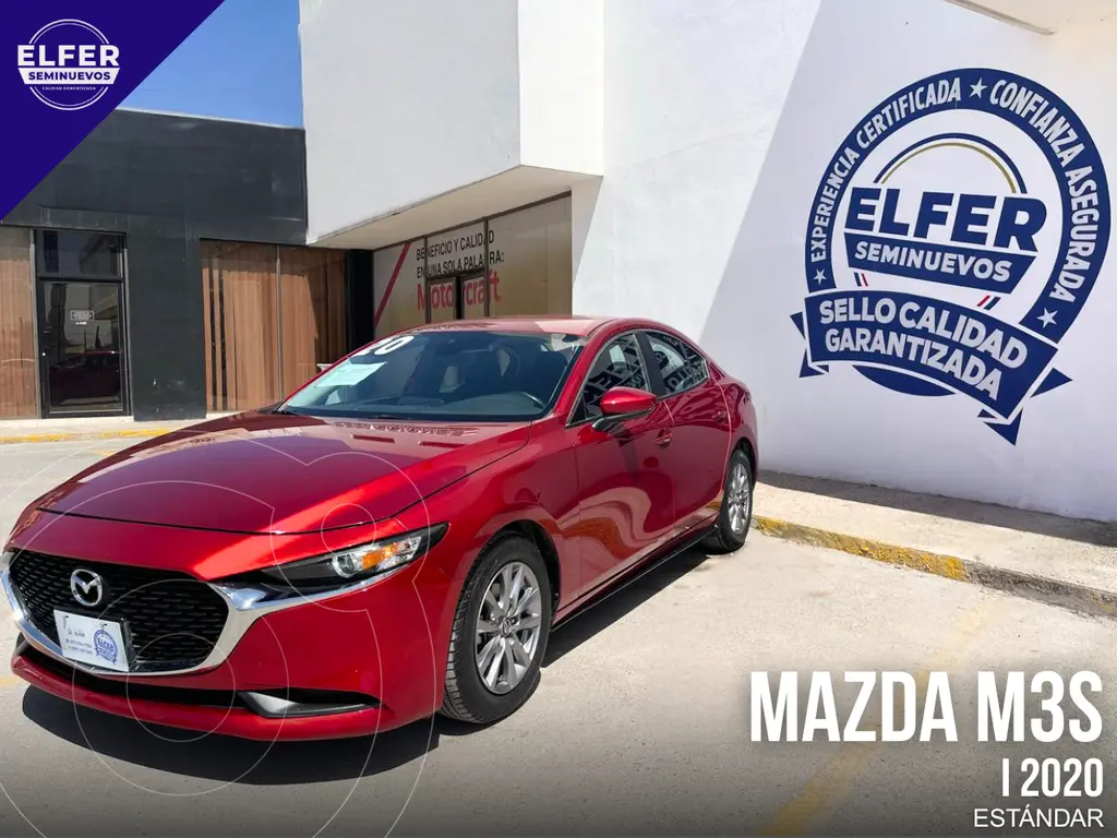 foto Mazda 3 Sedán i usado (2020) color Rojo precio $245,000
