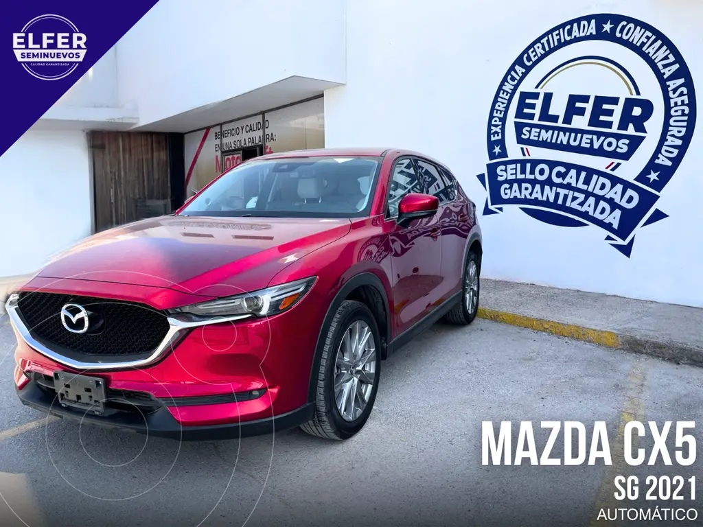 foto Mazda CX-5 Signature usado (2021) color Rojo precio $380,000