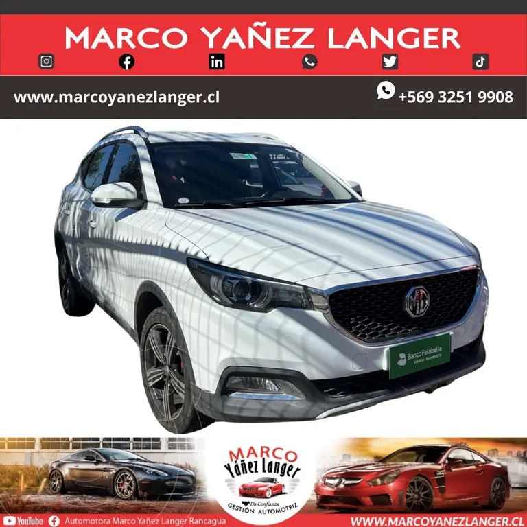 foto MG ZS 1.5L Comfort usado (2023) color Blanco precio $9.990.000