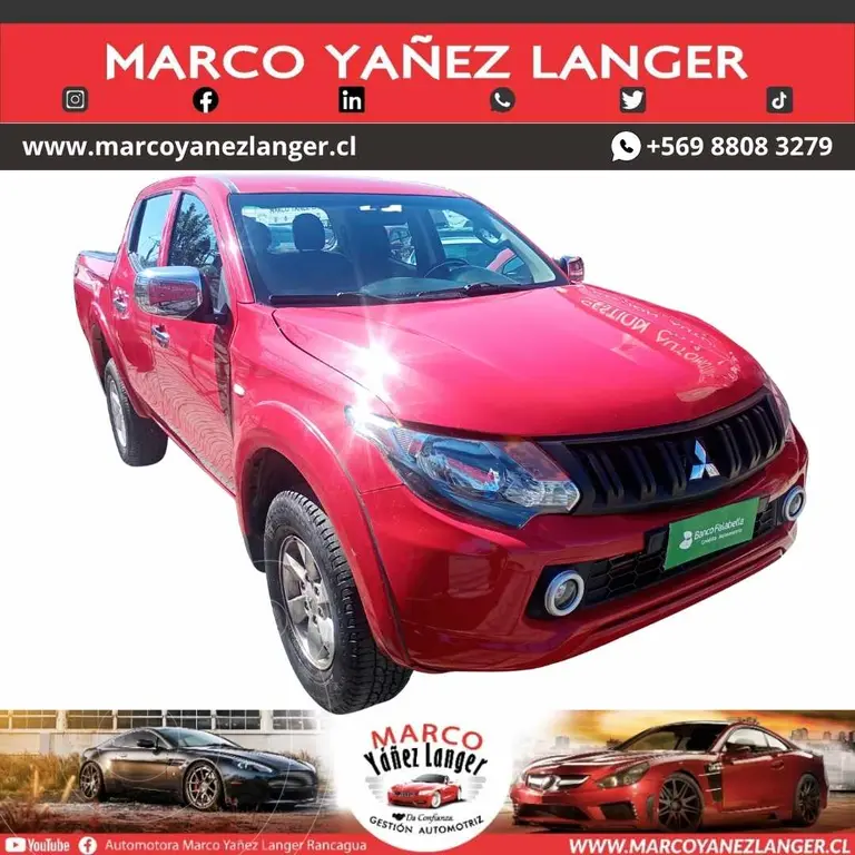 foto Mitsubishi L-200 2.4L Katana CR 4X2 usado (2018) color Rojo precio $12.990.000