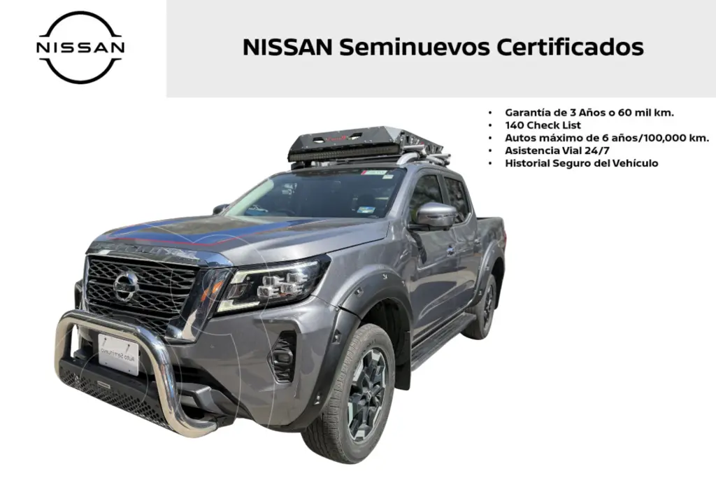 foto Nissan Frontier  LE Aut Platinum usado (2021) color Gris precio $465,000