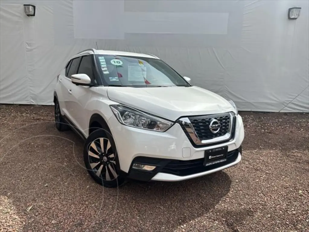 Nissan Kicks Exclusive Aut usado (2018) color Blanco precio $340,000