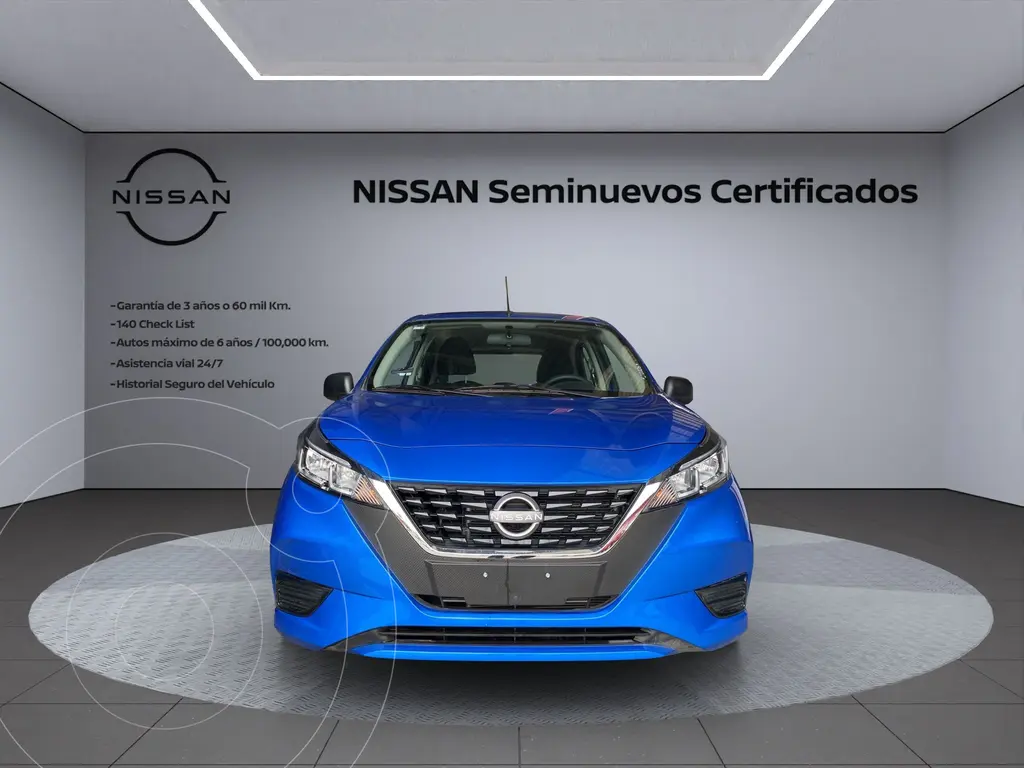 foto Nissan March Sense Aut usado (2025) color Azul precio $263,900