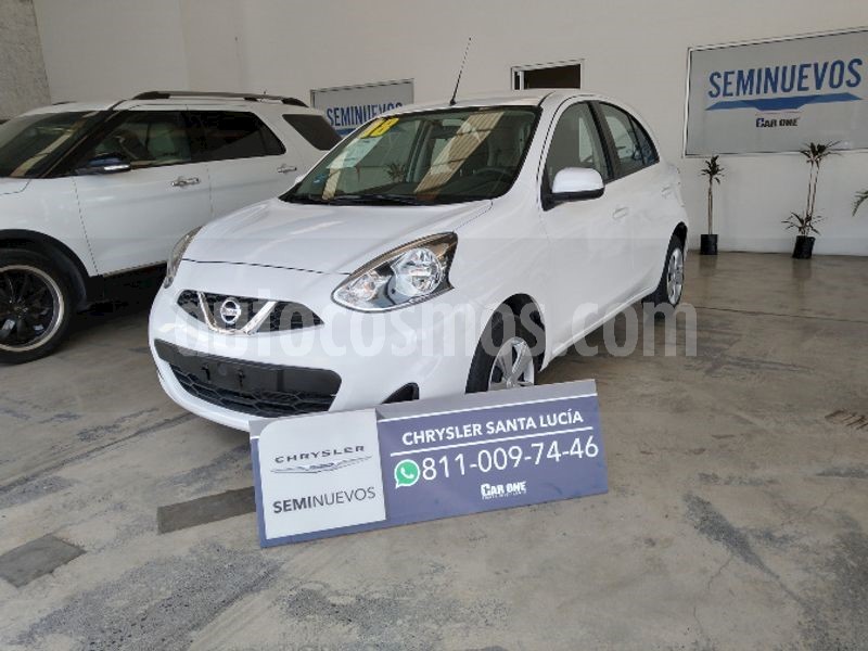 foto Nissan March Sense Aut usado (2018) color Blanco precio $180,000