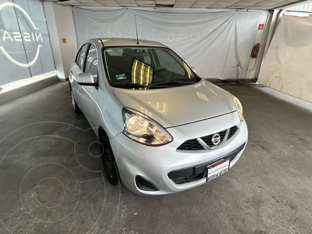foto Nissan March Sense Aut usado (2017) color plateado precio $165,800
