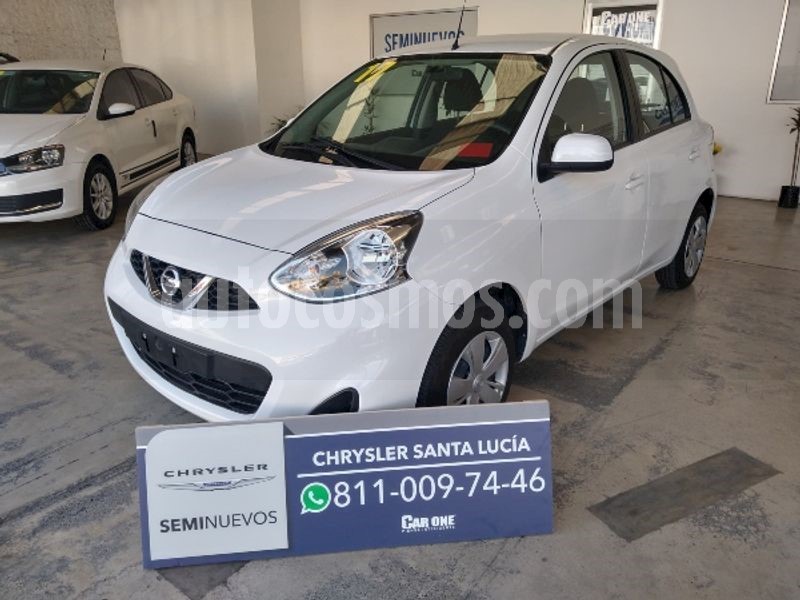 foto Nissan March Sense Aut usado (2017) color Blanco precio $170,000