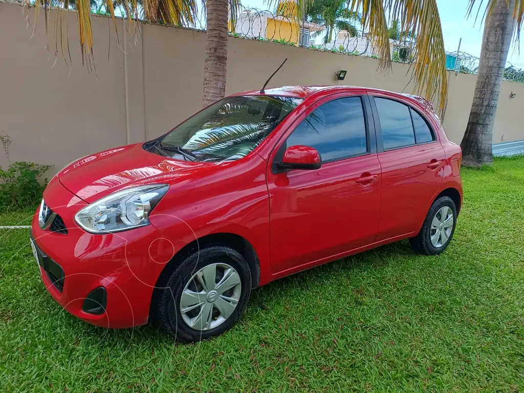 foto Nissan March Active usado (2018) color Rojo precio $157,000