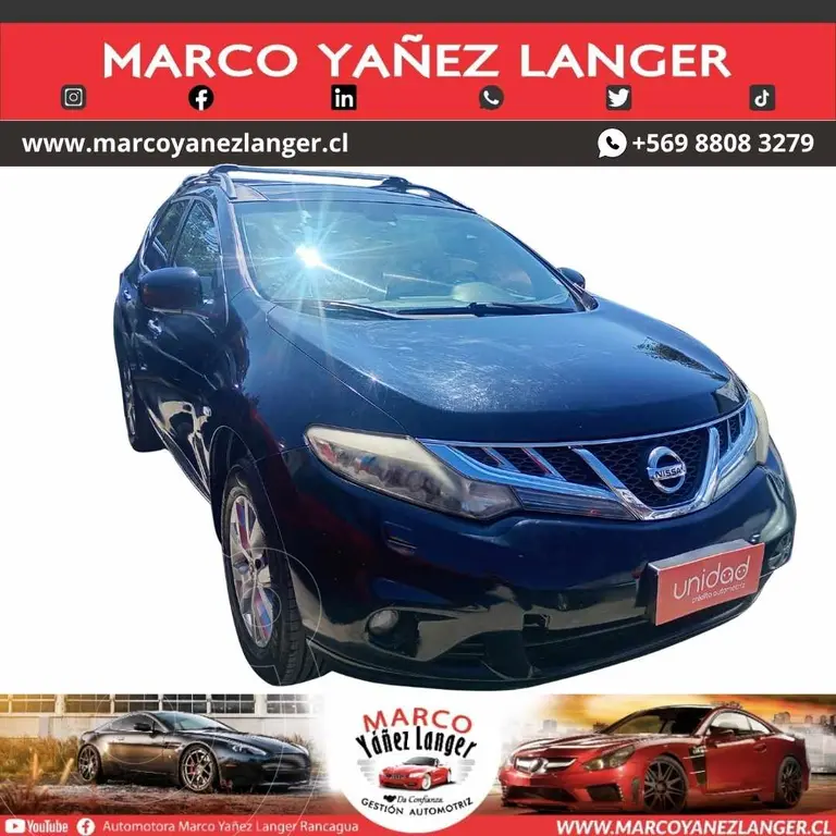 foto Nissan Murano 3.5 LE Aut usado (2013) color Negro precio $7.990.000