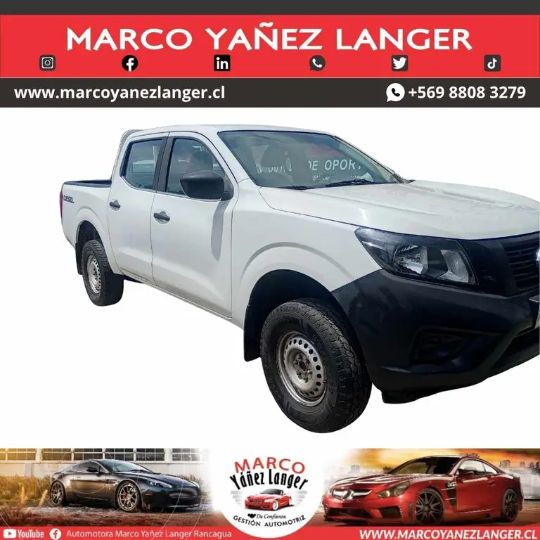 foto Nissan NP300 2.3L 4x4 C/D usado (2018) color Blanco precio $10.590.000
