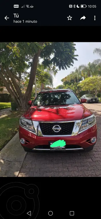 Nissan Pathfinder Exclusive Usado Color Rojo Precio