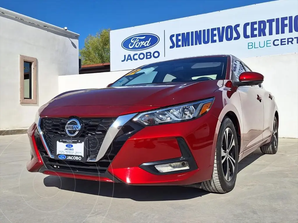 foto Nissan Sentra ADVANCE CVT usado (2022) color Rojo escarlata precio $395,000