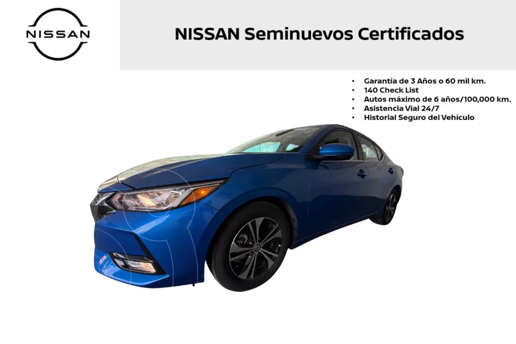 foto Nissan Sentra Advance Aut usado (2023) color Azul precio $320,000