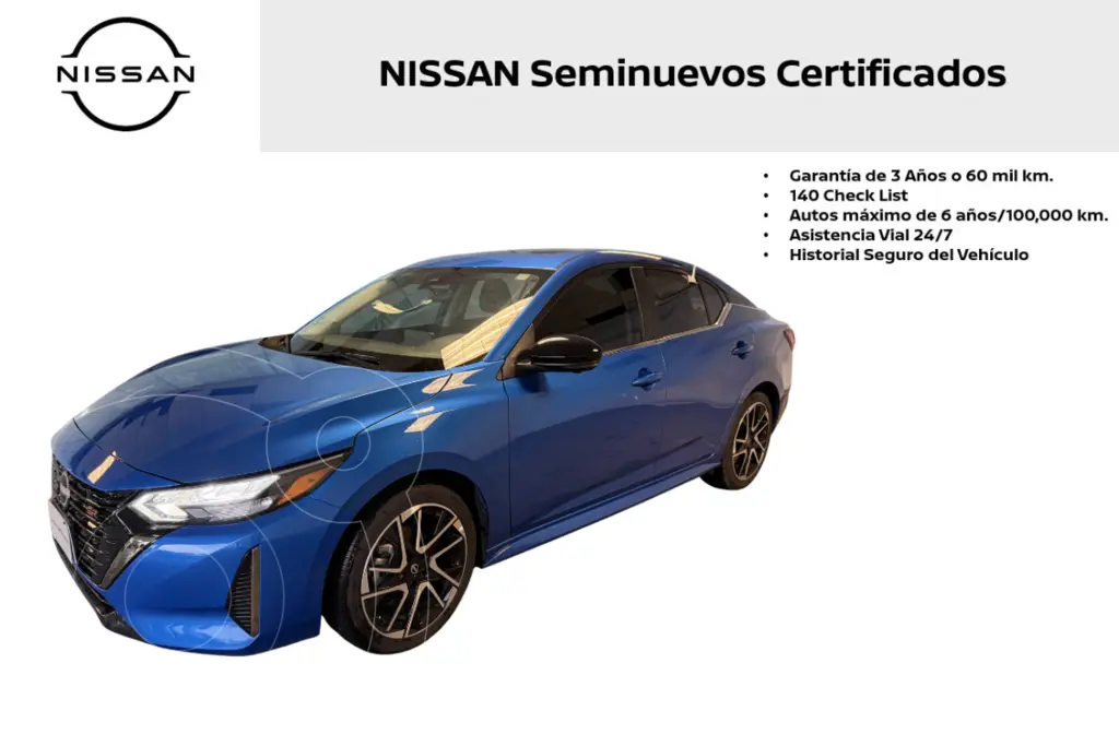 foto Nissan Sentra SR usado (2024) color Azul precio $425,000