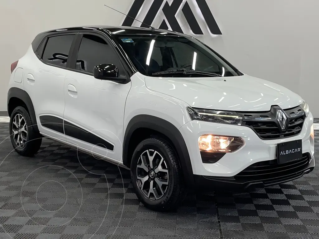 Renault Kwid Bitono usado (2023) color Blanco precio $187,999