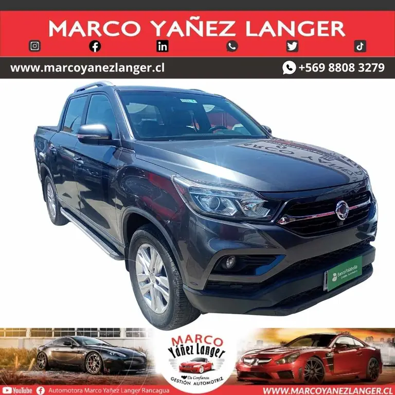 foto SsangYong Musso Full Diesel 2.2L usado (2021) color Negro precio $18.690.000