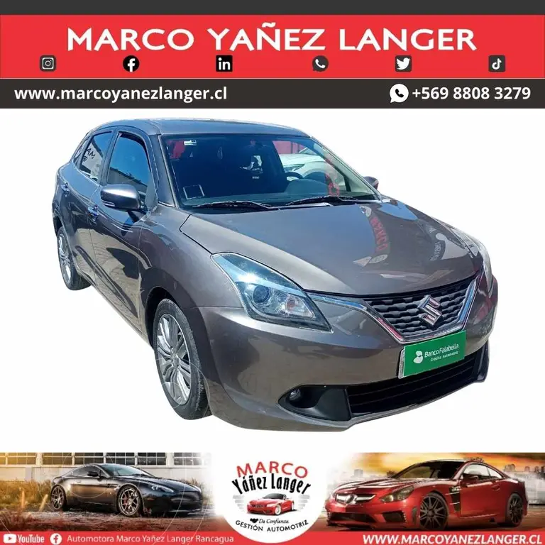 foto Suzuki Baleno 1.4L GLX usado (2017) color Gris precio $7.990.000