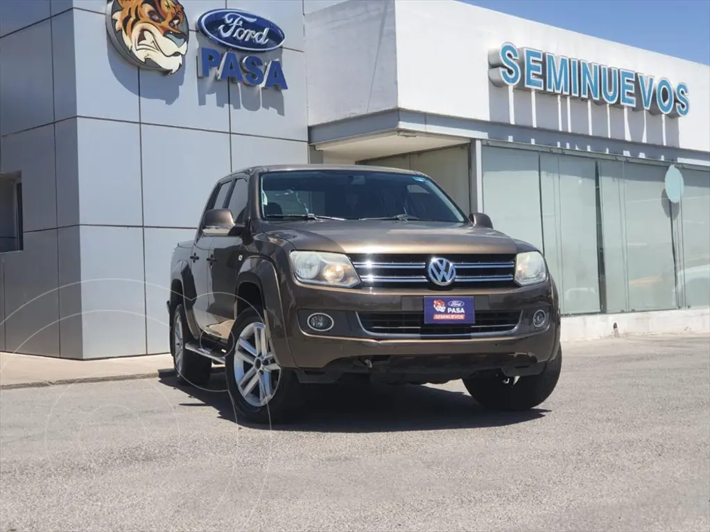 foto Volkswagen Amarok Highline Aut 4Motion usado (2017) color Marrn precio $363,000