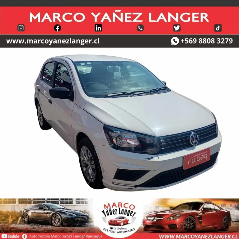 foto Volkswagen Gol 1.6L Trendline usado (2022) color Blanco precio $7.890.000