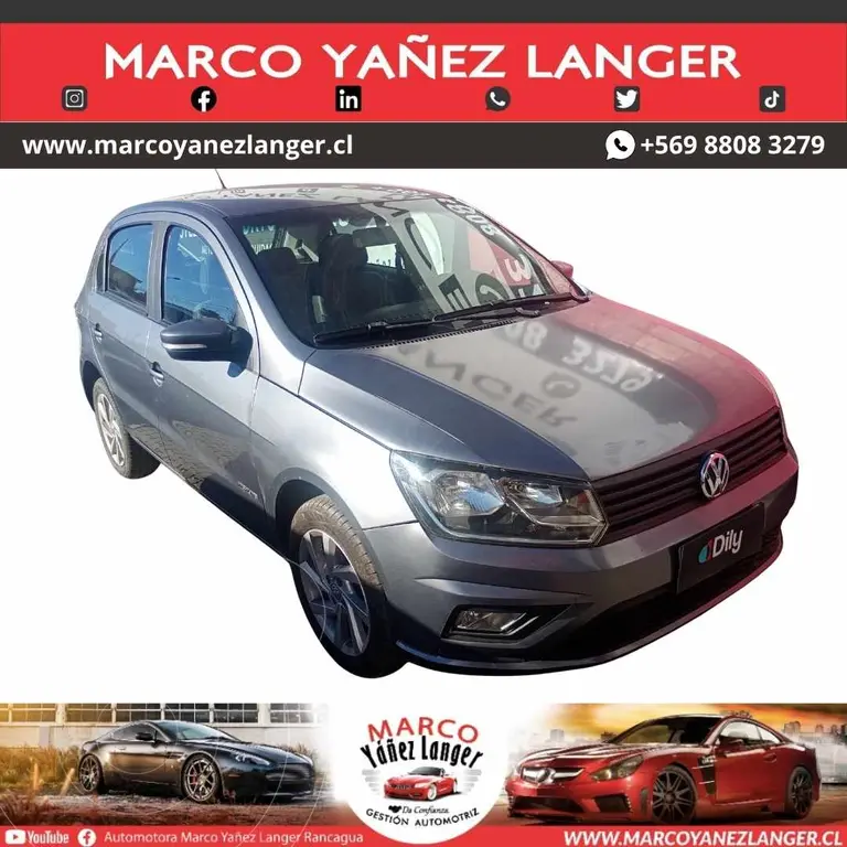 foto Volkswagen Gol 1.6L Comfortline usado (2022) color Gris precio $7.690.000