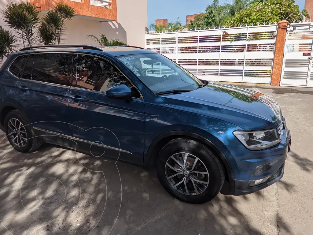 Volkswagen Tiguan Comfortline 5 Asientos Piel Usado 2018 Color Azul Precio 419 000