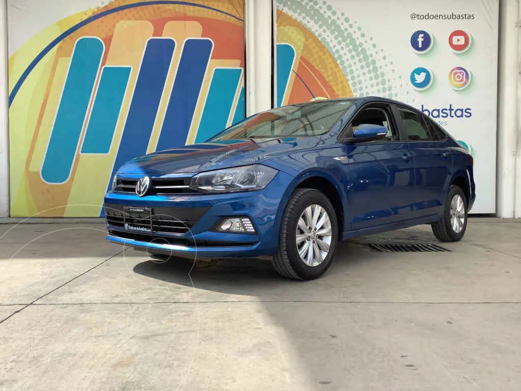 foto Volkswagen Virtus 1.6L usado (2021) color Azul precio $215,000