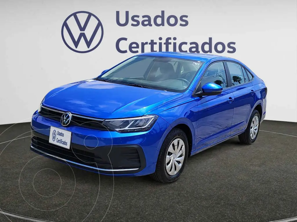 foto Volkswagen Virtus Trendline usado (2024) color Azul precio $300,900