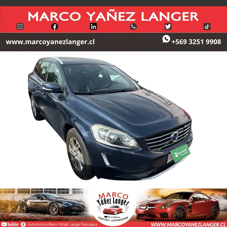 foto Volvo XC60 2.0L D5 Limited usado (2015) color Azul precio $13.690.000