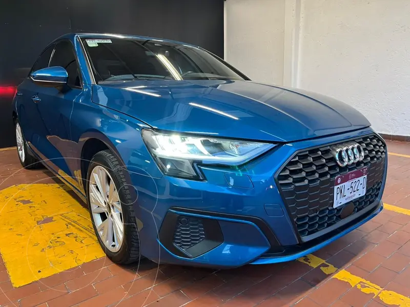 Foto Audi A3 1.4L Dynamic usado (2022) color Azul Acero financiado en mensualidades(enganche $183,502 mensualidades desde $7,883)