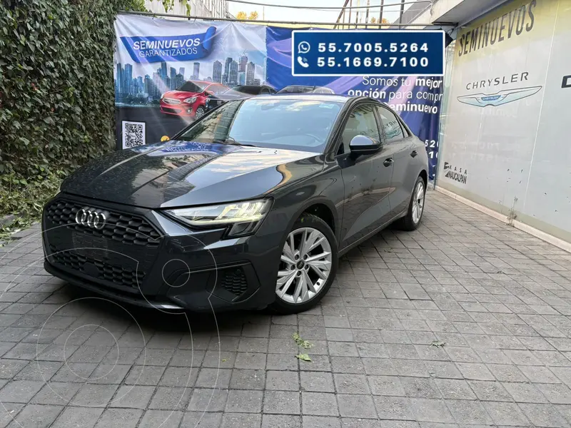 Foto Audi A3 1.4L Dynamic usado (2024) color Gris Oscuro financiado en mensualidades(enganche $242,440 mensualidades desde $10,415)